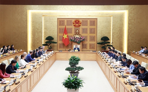 Thủ tướng Chính phủ Phạm Minh Chính làm việc với đoàn đại biểu Hội đồng Kinh doanh Hoa Kỳ - ASEAN